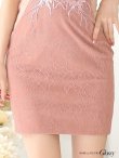 画像13: XSサイズあり【ROBE de FLEURS Glossy/ローブ・ド・フルール グロッシー】刺繍レース/ バストビジュー/ 袖あり/ 総レース/ ワンカラー/ タイト/ ミニドレス/ キャバドレス[OF2] (13)