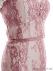 画像19: XSサイズあり【ROBE de FLEURS/ローブドフルール】マーメイド/ レース/ オーガンジー/ バストチャーム/ フリルショルダー/ セットアップ/ ひざ丈/ ミディアムドレス/ キャバドレス[OF2] (19)
