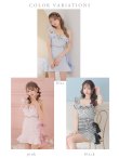 画像15: XSサイズあり【ROBE de FLEURS/ローブドフルール】チェック柄ツイード/ リボンワンショルダー/ マーメイド/ フリル/ ジップ/ ビジュー/ ミニドレス/ キャバドレス[OF2] (15)