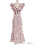 画像17: Lサイズあり【DEA. by ROBE de FLEURS/ディアバイローブドフルール】フリル/ リボン/ ドット/ マーメイド/ ミモレ丈/ ミディアムドレス/ キャバドレス[OF2] (17)