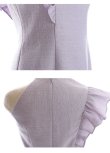 画像11: Lサイズあり【DEA.by ROBE de FLEURS/ディアバイローブドフルール】スプリングツイード/ アシンメトリー/ フリル/ ワンカラー/ ミニドレス/ キャバドレス[OF2] (11)
