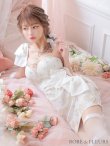 画像15: XSサイズあり【ROBE de FLEURS/ローブドフルール】フラワーレース/ リボンワンショルダー/ アシンメトリー/ ビジュー/タイト/ ミニドレス/ キャバドレス[OF2] (15)