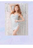 画像10: XSサイズあり【ROBE de FLEURS Glossy/ローブ・ド・フルール グロッシー】ラメニット/ ビジュー/ キャミ/ シンプル/ ワンカラー/ タイト/ ミニドレス/ キャバドレス[OF2] (10)