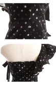 画像7: 【ROBE de FLEURS/ローブドフルール】ドットレース/ リボン/ アシンメトリー/ タイト/ ミニドレス/ キャバドレス[OF2] (7)