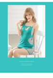 画像3: XSサイズあり【ROBE de FLEURS Glossy/ローブ・ド・フルール グロッシー】バストカット/ チェーン/ ワンカラー/ ワンショルデザイン/ シアー/ ストレッチ/ タイト/ ミニドレス/ キャバドレス[OF2] (3)