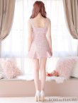 画像12: XSサイズあり【ROBE de FLEURS/ローブドフルール】サマーツイード/ フリル裾/ マーメイド/ フロントジップ/ ドットチュール/ ミニドレス/ キャバドレス[OF2] (12)