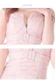 画像13: XSサイズあり【ROBE de FLEURS/ローブドフルール】サマーツイード/ フリル裾/ マーメイド/ フロントジップ/ ドットチュール/ ミニドレス/ キャバドレス[OF2] (13)