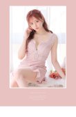 画像10: XSサイズあり【ROBE de FLEURS/ローブドフルール】サマーツイード/ フリル裾/ マーメイド/ フロントジップ/ ドットチュール/ ミニドレス/ キャバドレス[OF2] (10)