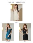画像15: XSサイズあり【ROBE de FLEURS Glossy/ローブ・ド・フルール グロッシー】スエードリボン/ ワッフル/ オフショルダー/ フロントジップ/ タイト/ セットアップ/ ミニドレス/ キャバドレス[OF2] (15)