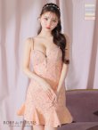 画像13: XSサイズあり【ROBE de FLEURS/ローブドフルール】 スパンコール/ ダイヤチュール/ キャミソール/ フロントジップ/ フレア/ ミニドレス/ キャバドレス[OF2] (13)