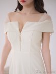 画像20: Lサイズあり【DEA. by ROBE de FLEURS/ディアバイローブドフルール】オフショルダー/ チュール/ フロントジップ/ マーメイド/ ミモレ丈/ マキシ丈/ ミディアムドレス/ キャバドレス[OF2] (20)