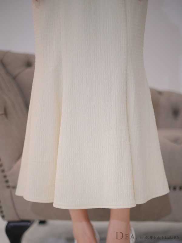 画像19: Lサイズあり【DEA./ディア】オフショルダー/ チュール/ フロントジップ/ マーメイド/ ミモレ丈/ マキシ丈/ ミディアムドレス/ キャバドレス【OF08】 (19)