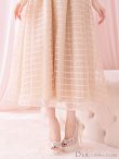 画像8: Lサイズあり【DEA.by ROBE de FLEURS/ディアバイローブドフルール】チェック/ オーガンジー/ バストカット/ フレア/ ワンピース/ ミモレ丈/ ロングドレス/ キャバドレス long[OF2] (8)