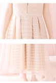 画像11: Lサイズあり【DEA.by ROBE de FLEURS/ディアバイローブドフルール】チェック/ オーガンジー/ バストカット/ フレア/ ワンピース/ ミモレ丈/ ロングドレス/ キャバドレス long[OF2] (11)