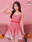 画像12: XSサイズあり【ROBE de FLEURS/ローブドフルール】ツイード/ ギンガムチェック/ フロントジップ/ ノースリーブ/ スパンコール/ フレア/ ミニドレス/ キャバドレス[OF2] (12)