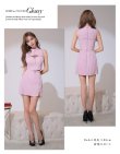画像9: XSサイズあり【ROBE de FLEURS Glossy/ローブ・ド・フルール グロッシー】マルチファスナー/ ハイネック/ ノースリーブ/ ワンカラー/ タイト/ ミニドレス/ キャバドレス[OF2] (9)