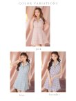 画像15: XSサイズあり【ROBE de FLEURS/ローブドフルール】襟デザイン/ スプリングツイード/ ギンガムチェック/ ノースリーブ/ プリーツ/ フレア/ ミニドレス/ キャバドレス[OF2] (15)