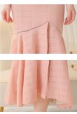 画像14: Lサイズあり【DEA. by ROBE de FLEURS/ディアバイローブドフルール】チェックレース/ マーメイド/ ノースリーブ/ Vネック/ スリット/ ミディアムドレス/ キャバドレス[OF2] (14)