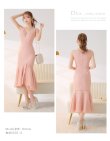 画像12: Lサイズあり【DEA. by ROBE de FLEURS/ディアバイローブドフルール】チェックレース/ マーメイド/ ノースリーブ/ Vネック/ スリット/ ミディアムドレス/ キャバドレス[OF2] (12)