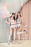 画像1: 【即日発送】たれ耳うさメイド《ハロウィンコスプレ8点セット》【Dreamy Doll/ドリーミードール】【フリーサイズ/2カラー】[HC02] (1)