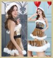 画像6: 【即日発送】【クリスマスコスプレ4点セット】【Malymoon/マリームーン】レースアップxウエストリボンサンタコスプレ【フリーサイズ/8カラー】[YMT] (6)