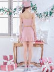画像5: 【即日発送！】【サンタコス 4点セット】【XS-Lサイズ/1カラー】チェックセットアップビジューサンタコスプレ[YMT] (5)
