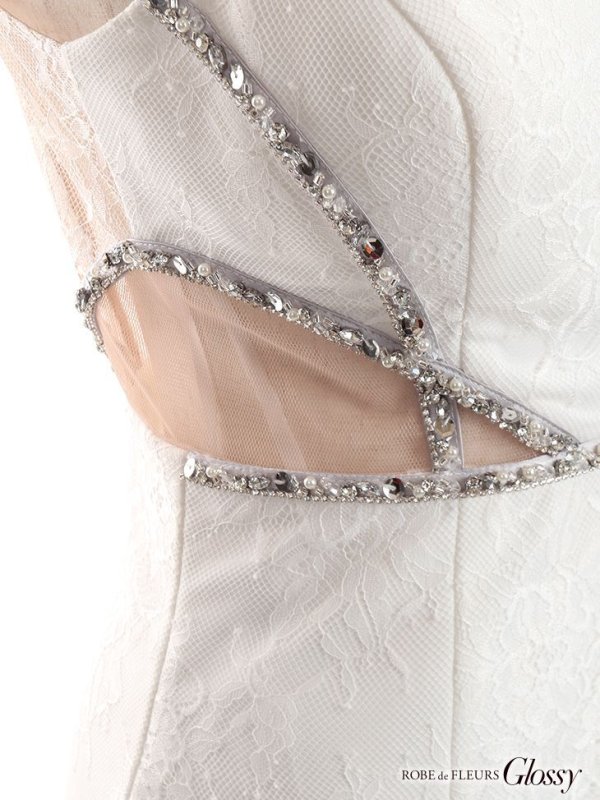 画像16: XSサイズあり【Glossy/グロッシー】ビジュー/ ウエストカット/ キャミソール/ ワンカラー/ タイト/ ミニドレス/ キャバドレス[OF08] (16)