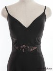 画像12: XSサイズあり【ROBE de FLEURS Glossy/ローブ・ド・フルール グロッシー】マーメイド/ レース/ アシンメトリーフリル/ キャミ/ ロングドレス/ キャバドレスlong[OF2] (12)