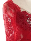 画像23: Lサイズあり【ROBE de FLEURS Glossy/ローブ・ド・フルール グロッシー】ジップ/ スリット/ ウエストビジュー/ レース袖/ 長袖/ 七分袖/ 袖あり/ ロングドレス/ キャバドレスlong[OF2] (23)