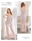 画像8: 【ROBE de FLEURS Glossy/ローブ・ド・フルール グロッシー】バストビジュー/ レース/ キャミ/ スリット/ サイドシアー/ ロングドレス/ キャバドレスlong[OF2] (8)