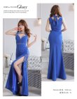 画像10: Lサイズあり【ROBE de FLEURS Glossy/ローブ・ド・フルール グロッシー】フロントジッパー/ ウエストシースルー/ ワンカラー/ ノースリーブ/ タイト/ スリット/ ロングドレス/ キャバドレスlong[OF2] (10)
