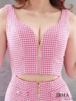 画像23: 即日発送！【IRMA/イルマ】フロントジップ/ ビスチェ/ ウエストカット/ パールボタン/ タイト/ ミニドレス/ キャバドレス[OF2A] (23)