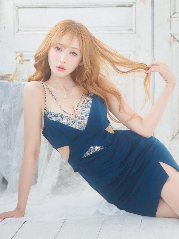 画像7: 【LIMITED SALE開催中！! 11月11日より順次発送予定】sugarオリジナルカラー・XSサイズあり【IRMA/イルマ】ビジューデザイン/ カットアウト/ キャミソール/ ワンカラー/ タイト/ ミニドレス/ キャバドレス【HC02】 (7)