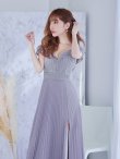 画像6: Lサイズあり【IRMA/イルマ】オフショル/ ラメ/ ハートカット/ スリット/ スピンドル/ フレア/ バースデー/ ロングドレス/ キャバドレス long (6)