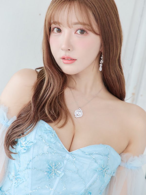 画像8: Lサイズあり【JEAN MACLEAN/ジャンマクレーン】ベア/ オフショル/ 2way/ パフスリーブ/ 袖あり/ コルセット風/ スピンドル/ 立体モチーフ/ ネットレース/ プリンセス/ ロングドレス/ キャバドレス long[OF2A] (8)