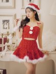 画像14: 【即日発送】【サンタコス 5点セット】【XS-Lサイズ/2カラー】セットアップフレアミニサンタ[YMT] (14)