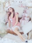 画像30: 【即日発送！】【サンタコス 4点セット】【XS-XLサイズ/3カラー】ショルダーリボンビジューサンタ[YMT] (30)