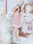 画像28: 【即日発送！】【サンタコス 4点セット】【XS-XLサイズ/3カラー】ショルダーリボンビジューサンタ[YMT] (28)