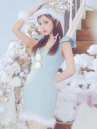 青・ブルー サンタコスプレ 通販 - キャバドレス専門店 sugar