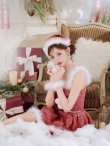 画像17: 【即日発送！】【サンタコス 4点セット】【XS-XLサイズ/3カラー】ラメツイードミニワンピースサンタ[YMT] (17)