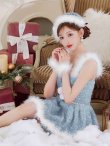 画像4: 【即日発送！】【サンタコス 4点セット】【XS-XLサイズ/3カラー】ラメツイードミニワンピースサンタ[YMT] (4)