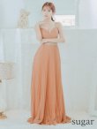 画像9: Lサイズあり【IRMA/イルマ】ラメ/ プリーツ/ ビジュー/ ノースリーブ/ スピンドル/ Aライン/ ロング/ キャバドレス long[OF2A] (9)