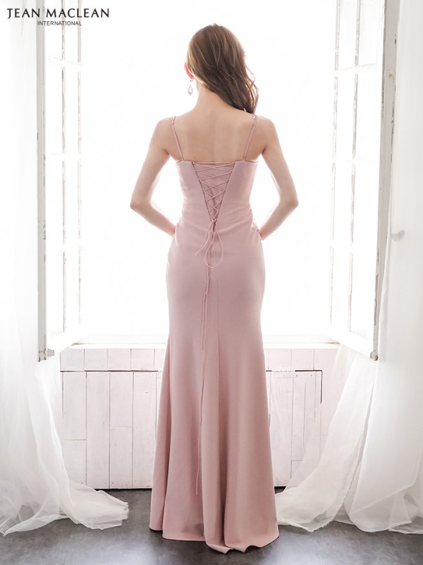 画像3: 【JEAN MACLEAN/ジャンマクレーン】 ワンカラー/ ビジュー刺繍/ スリット/ スピンドル/ タイト/ ロングドレス/ キャバドレスlong[OF2A] (3)