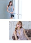 画像21: XS-Lサイズあり【ROBE de FLEURS Glossy/ローブ・ド・フルール グロッシー】ツイード/ チョーカー風/ ベルト/ ノースリーブ/ タイト/ ミニドレス/ キャバドレス[OF2] (21)