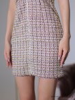 画像18: XSサイズあり【ROBE de FLEURS Glossy/ローブ・ド・フルール グロッシー】ジッパー/ ニットツイード/ シンプル/ ノースリーブ/ ストレッチ/ タイト/ ミニドレス/ キャバドレス[OF2] (18)