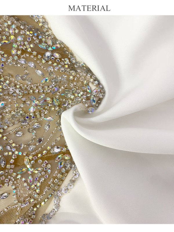 画像5: sugarオリジナルカラー・XSサイズあり【IRMA/イルマ】ビジュー/ シアー/ ニット/ キャミソール/ タイト/ ミニドレス/ キャバドレス【HC02】 (5)