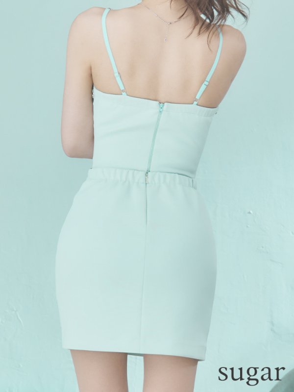 画像17: sugarオリジナルカラー・XSサイズあり【IRMA/イルマ】セットアップ/ ワンカラー/ ビジュー/ フロントボタン/ タイト/ ミニドレス/ キャバドレス【HC02】 (17)