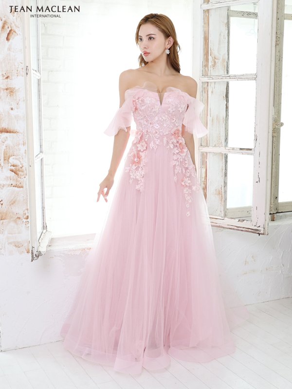 画像22: Lサイズあり【JEAN MACLEAN/ジャンマクレーン】フラワー刺繍/ ベア/ オフショル/ 2way/ ネット/ レース/ プリンセス/ ロングドレス/ キャバドレス long[OF2A] (22)