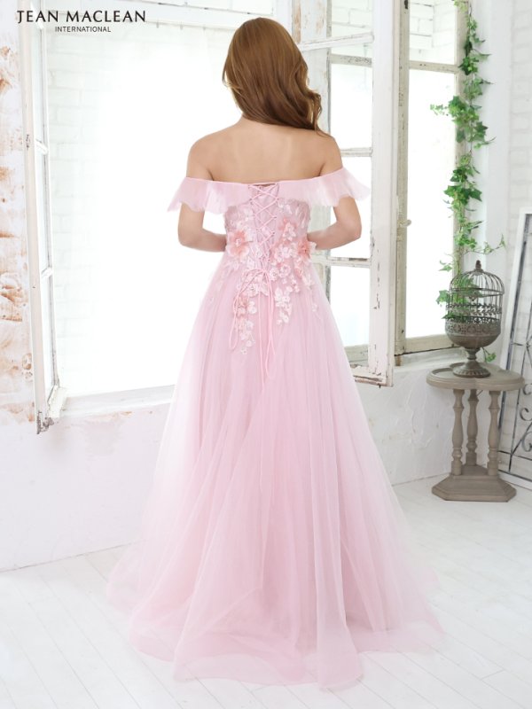 画像23: Lサイズあり【JEAN MACLEAN/ジャンマクレーン】フラワー刺繍/ ベア/ オフショル/ 2way/ ネット/ レース/ プリンセス/ ロングドレス/ キャバドレス long[OF2A] (23)