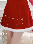 画像7: 【即日発送！】【サンタコス 4点セット】【S-Lサイズ/2カラー】オフショルロングスリーブセットアップサンタコスプレ[YMT] (7)